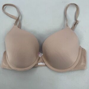 Victoria's Secret PINK‎ Wear Everywhere T-Shirt Bra Lightly Lined Beige Nude 32C